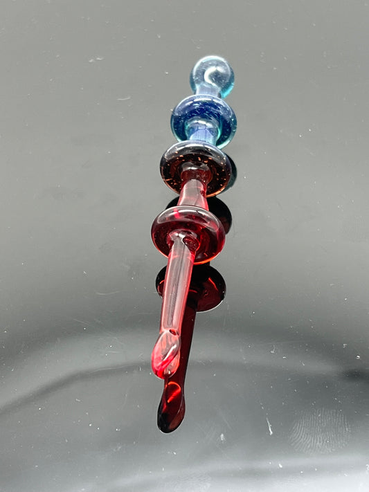 Blue Stardust with Pomegranate Red Dabber