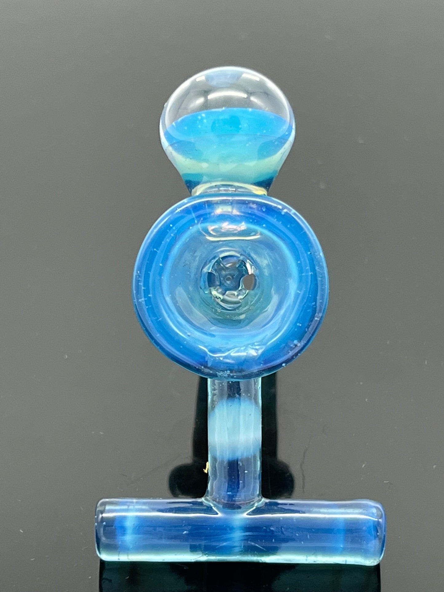 Marina Opalescent Blue 14mm 4 hole screen Bowl / Slide