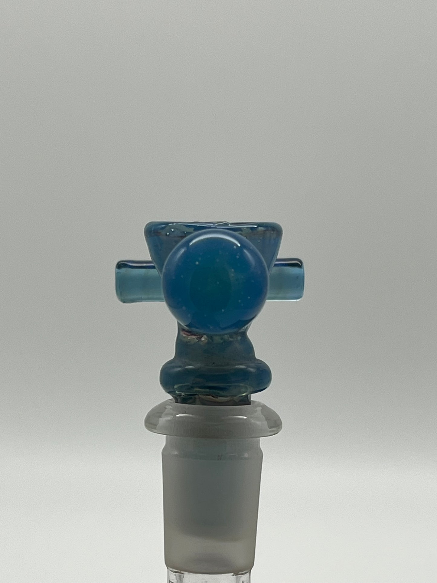 Marina Opalescent Blue 14mm 4 hole screen Bowl / Slide